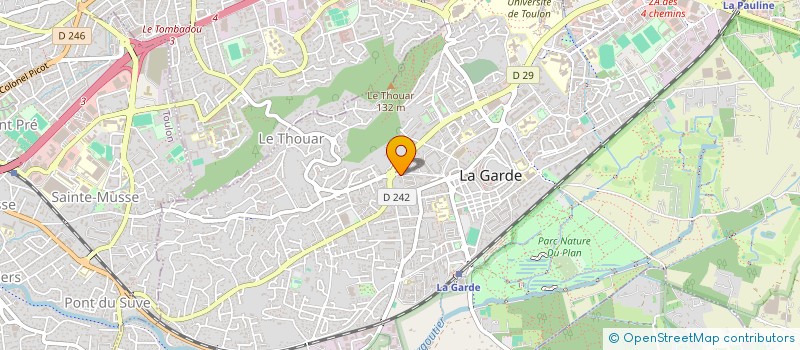 localisation de l'entreprise SCI MER  LA GARDE
