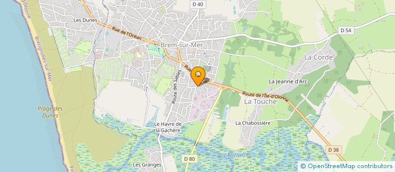 localisation de l'entreprise SCI MER ET DETENTE à BREM-SUR-MER