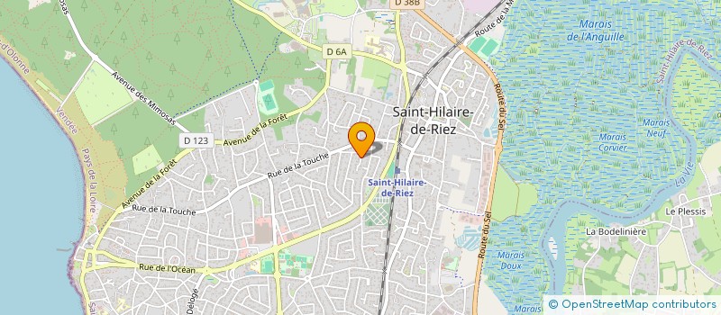 localisation de l'entreprise SCI MER ET FORET à SAINT-HILAIRE-DE-RIEZ
