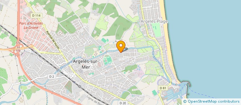 localisation de l'entreprise SCI MER ET MASSANE à ARGELES-SUR-MER