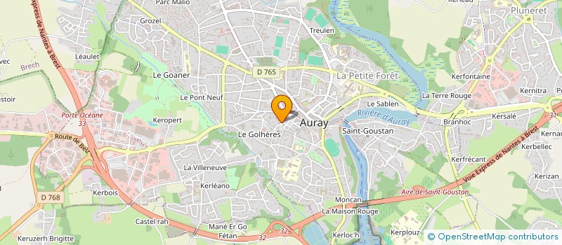 localisation de l'entreprise SCI MER ET PINS à AURAY
