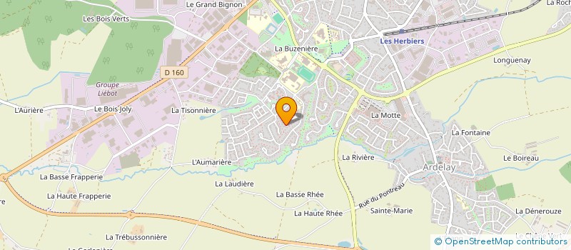 localisation de l'entreprise SCI MER ET SOLEIL à LES HERBIERS