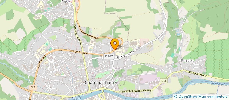 localisation de l'entreprise SCI MER NOIRE  CHATEAU-THIERRY
