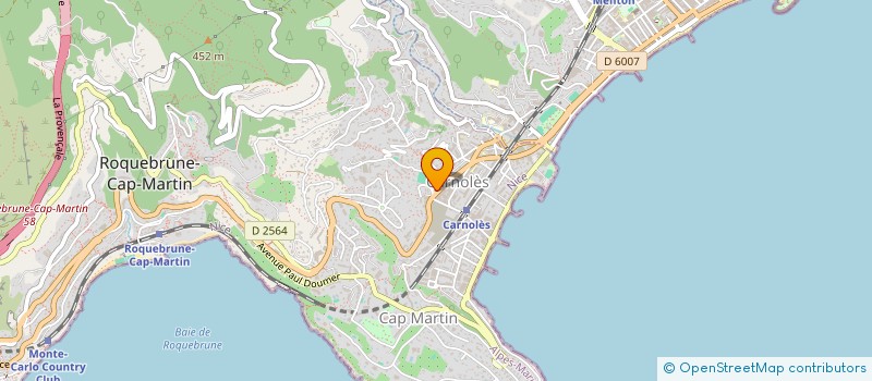 localisation de l'entreprise SCI MERALPES à ROQUEBRUNE-CAP-MARTIN