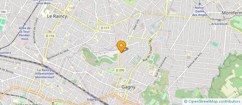 localisation de l'entreprise SCI MERAN à GAGNY