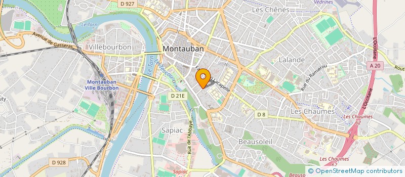 localisation de l'entreprise SCI MERCADIER  MONTAUBAN