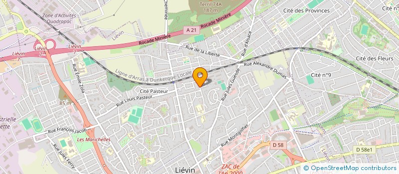 localisation de l'entreprise SCI MERCEDES 2  LIEVIN