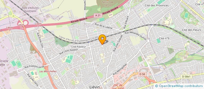 localisation de l'entreprise SCI MERCEDES  LIEVIN