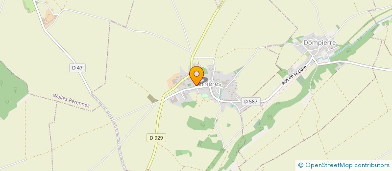 localisation de l'entreprise SCI MERCHER  FERRIERES