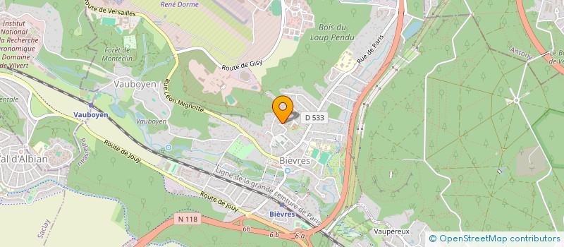 localisation de l'entreprise SCI MERCHIE B&B  BIEVRES