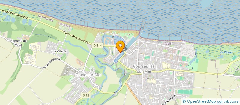 localisation de l'entreprise SCI MERCI GILLES à COURSEULLES-SUR-MER