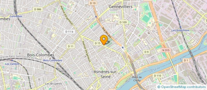 localisation de l'entreprise SCI MERCIER  ASNIERES-SUR-SEINE