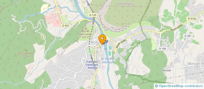 localisation de l'entreprise SCI MERCIER à ANDUZE