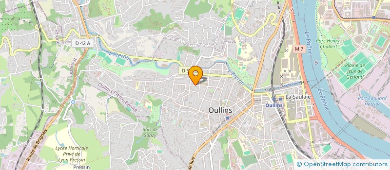 localisation de l'entreprise SCI MERCIER  OULLINS-PIERRE-BENITE