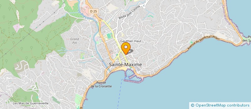localisation de l'entreprise SCI MERCIER à SAINTE-MAXIME
