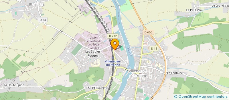 localisation de l'entreprise SCI MERCIER  VILLENEUVE SUR YONNE