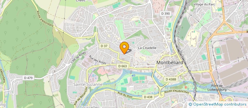 localisation de l'entreprise SCI MERCIER  MONTBELIARD