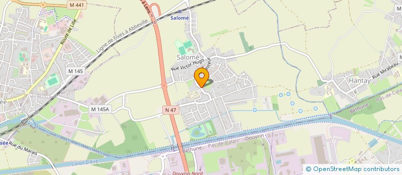 localisation de l'entreprise SCI MERCIER BLANQUART  SALOME