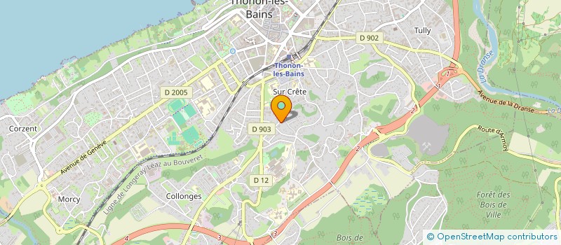 localisation de l'entreprise SCI MERCIER GALLAY à THONON-LES-BAINS