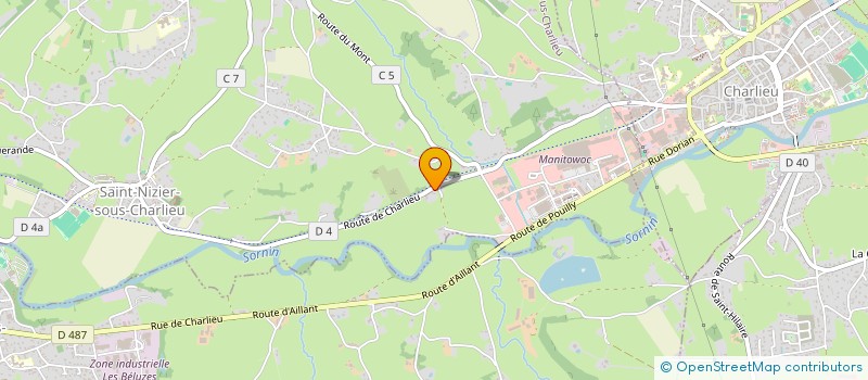 localisation de l'entreprise SCI MERCIERE  SAINT-NIZIER-SOUS-CHARLIEU