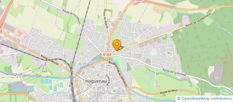 localisation de l'entreprise SCI MERCURE  HAGUENAU