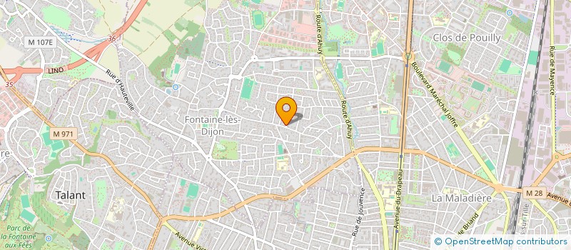 localisation de l'entreprise SCI MERCURE  FONTAINE-LES-DIJON