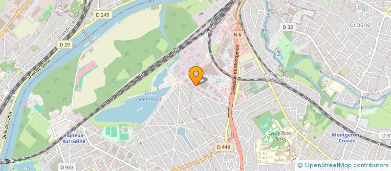 localisation de l'entreprise SCI MERCURE  MONTGERON