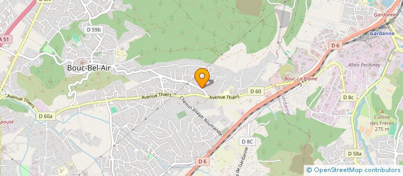 localisation de l'entreprise SCI MERCURE à BOUC-BEL-AIR