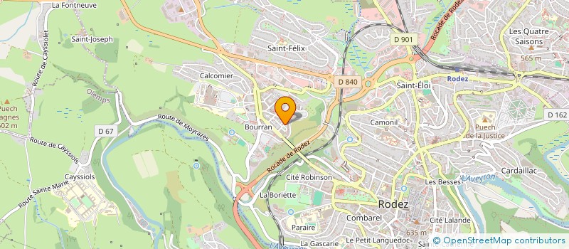 localisation de l'entreprise SCI MERCURE  RODEZ