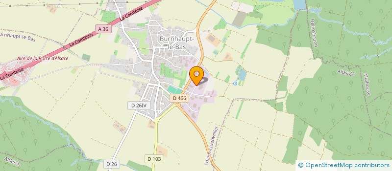 localisation de l'entreprise SCI MERCURE  BURNHAUPT-LE-BAS