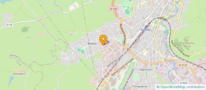 localisation de l'entreprise SCI MERCURE à AURILLAC