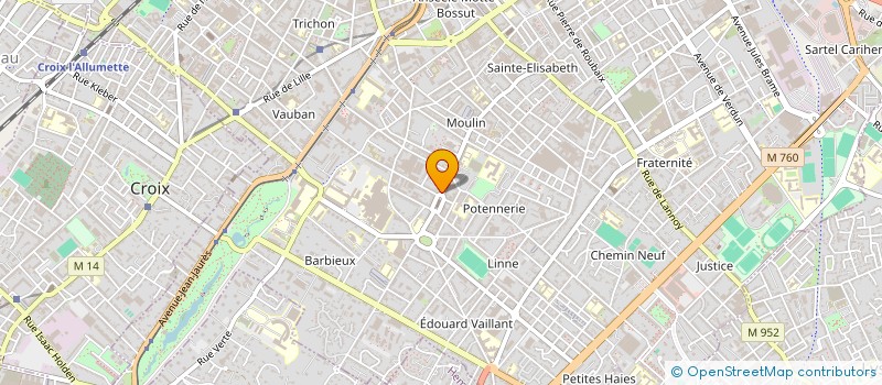 localisation de l'entreprise SCI MERCURE  ROUBAIX