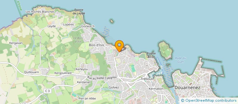 localisation de l'entreprise SCI MERCURE  DOUARNENEZ