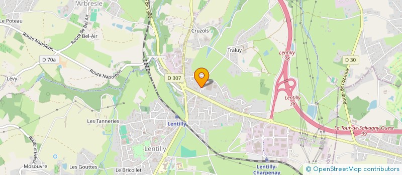 localisation de l'entreprise SCI MERCURE  LENTILLY