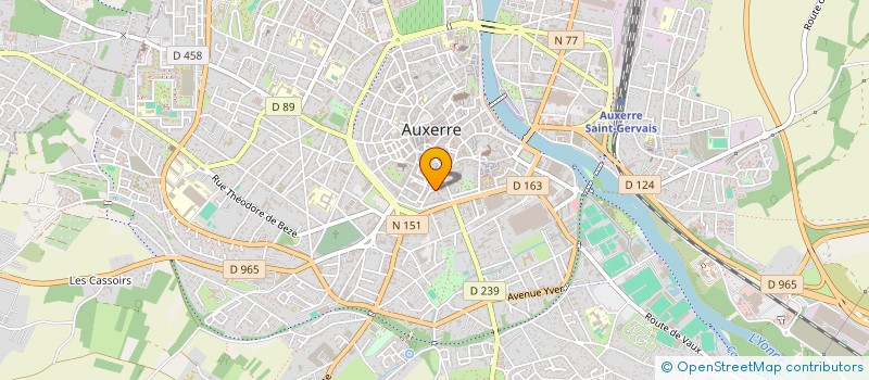 localisation de l'entreprise SCI MERCURE à AUXERRE
