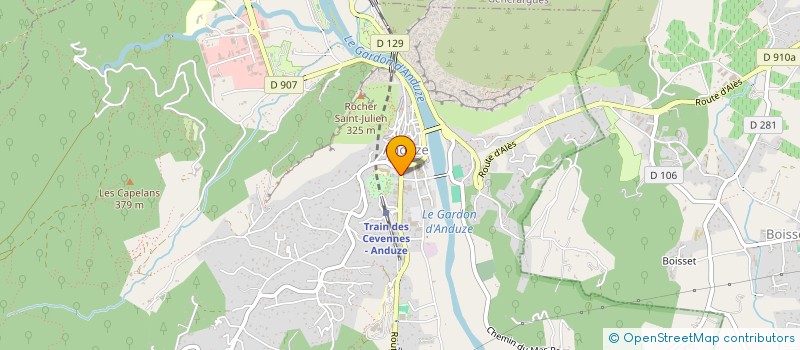 localisation de l'entreprise SCI MERCURE à ANDUZE