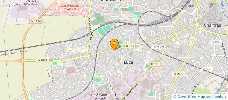 localisation de l'entreprise SCI MERCURE à LUCE