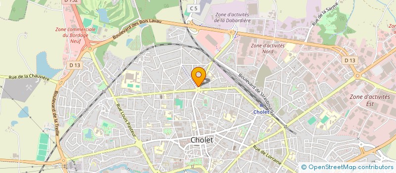 localisation de l'entreprise SCI MERCURE PK3 à CHOLET