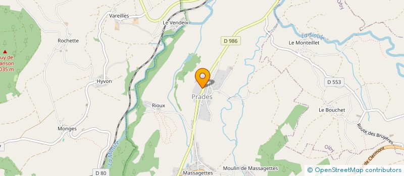 localisation de l'entreprise SCI MERCUROL  SAINT-PIERRE-ROCHE