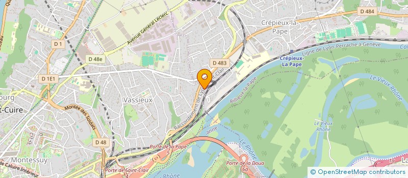 localisation de l'entreprise SCI MEREN  CALUIRE-ET-CUIRE