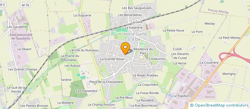 localisation de l'entreprise SCI MERENFILLE à NOTRE-DAME-D'OE
