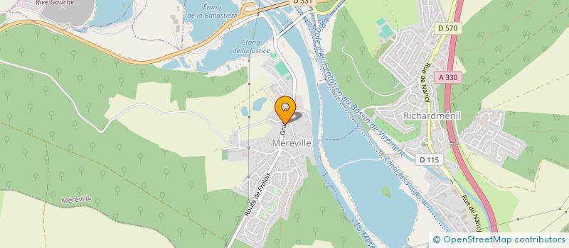 localisation de l'entreprise SCI MEREVIMMO  MEREVILLE