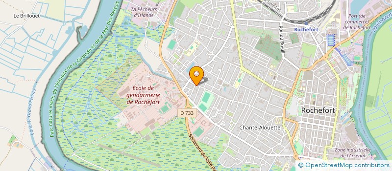 localisation de l'entreprise SCI MERFILOC  ROCHEFORT