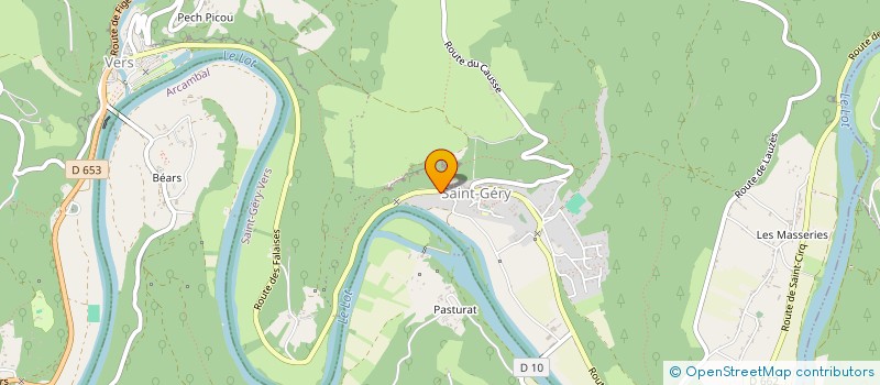 localisation de l'entreprise SCI MERGER  SAINT-CIRQ-LAPOPIE