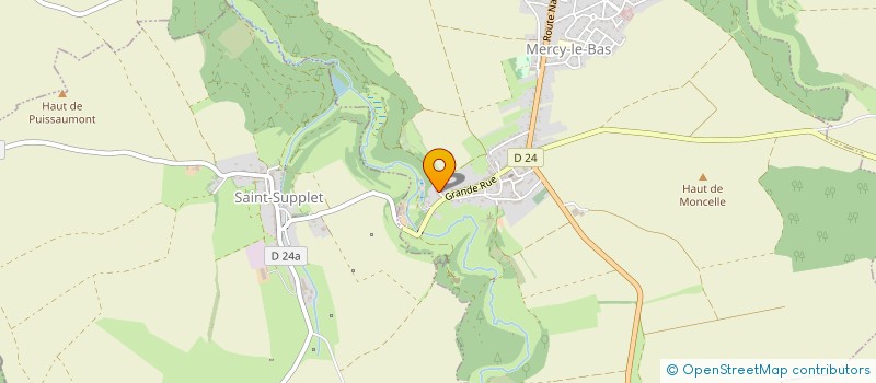 localisation de l'entreprise SCI MERGOF  MERCY-LE-BAS