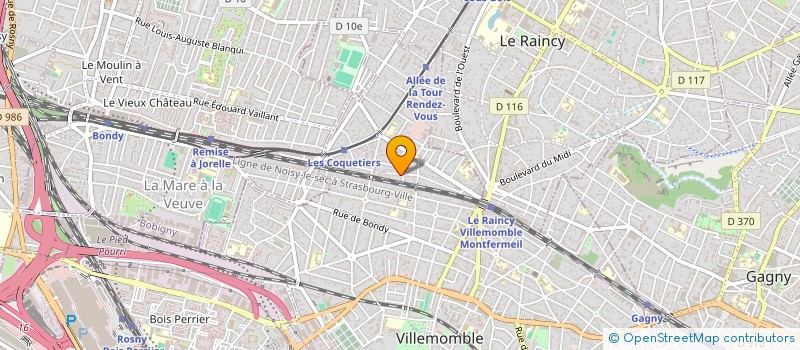 localisation de l'entreprise SCI MERHEM à VILLEMOMBLE