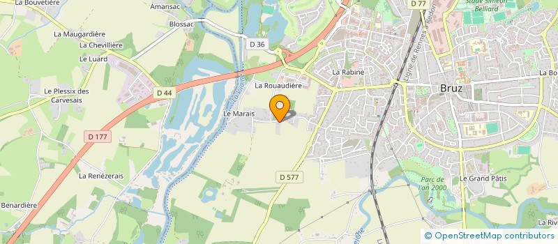 localisation de l'entreprise SCI MERIADEC  BRUZ
