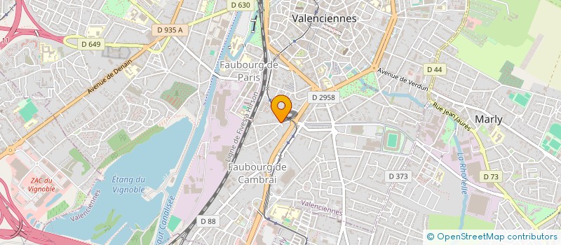 localisation de l'entreprise SCI MERIAU PERE & FILS  VALENCIENNES