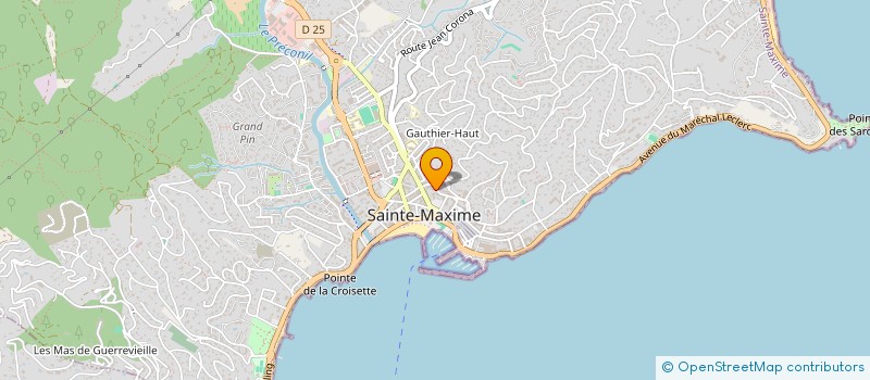 localisation de l'entreprise SCI MERIBEL à SAINTE-MAXIME