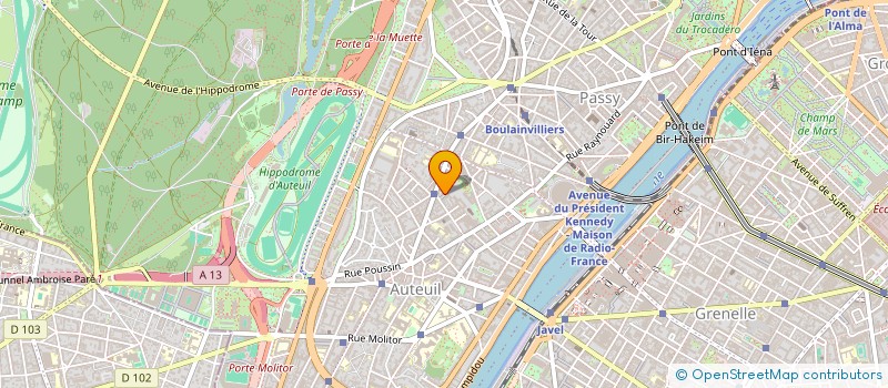 localisation de l'entreprise SCI MERIBEL  PARIS